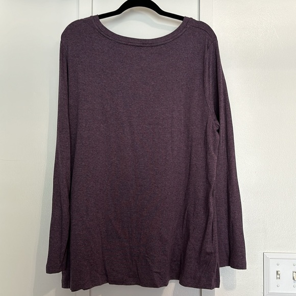 Purple Ava & Viv Long Sleeve Top - Picture 2 of 3